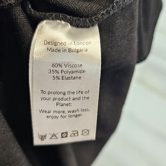 Saint & Sofia Black Viscose Pull On Comfort Pants Sz 6 Casual Everyday Wear - Picture 15 of 16